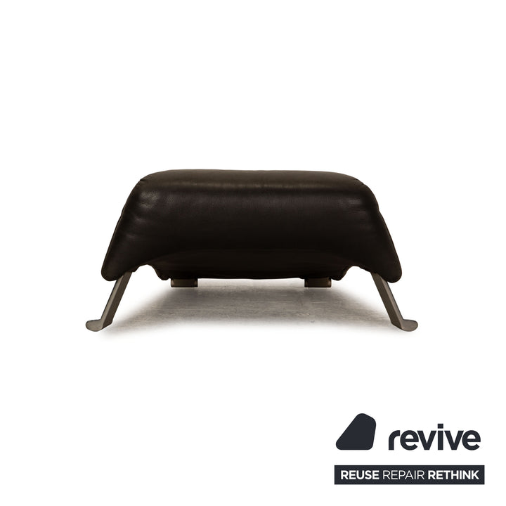 Rolf Benz 322 Leder Hocker Grau