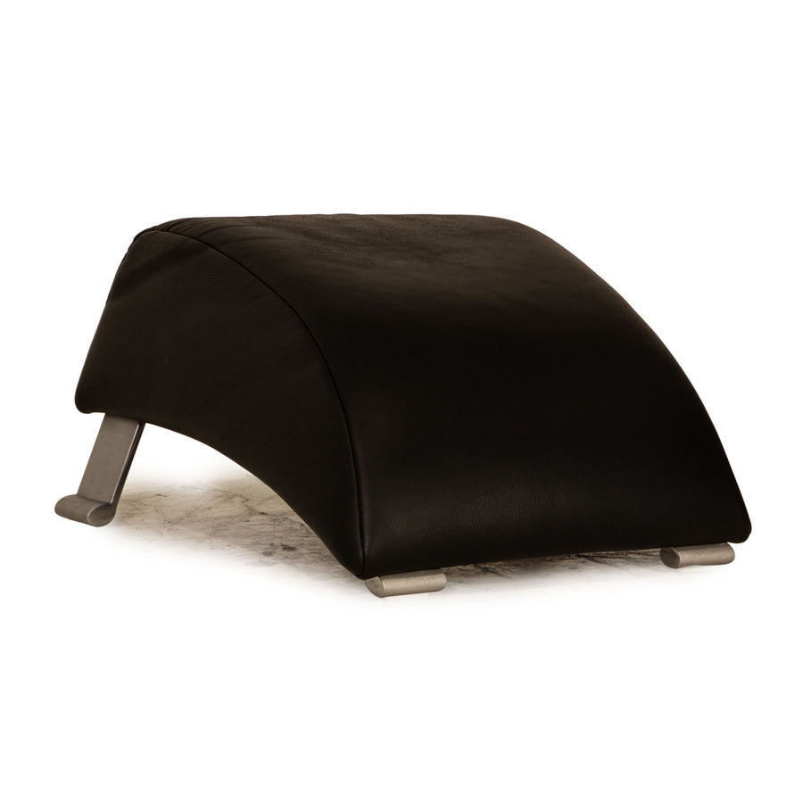 Rolf Benz 322 Leder Hocker Schwarz