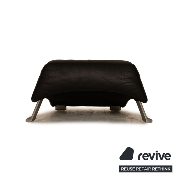 Rolf Benz 322 Leder Hocker Schwarz