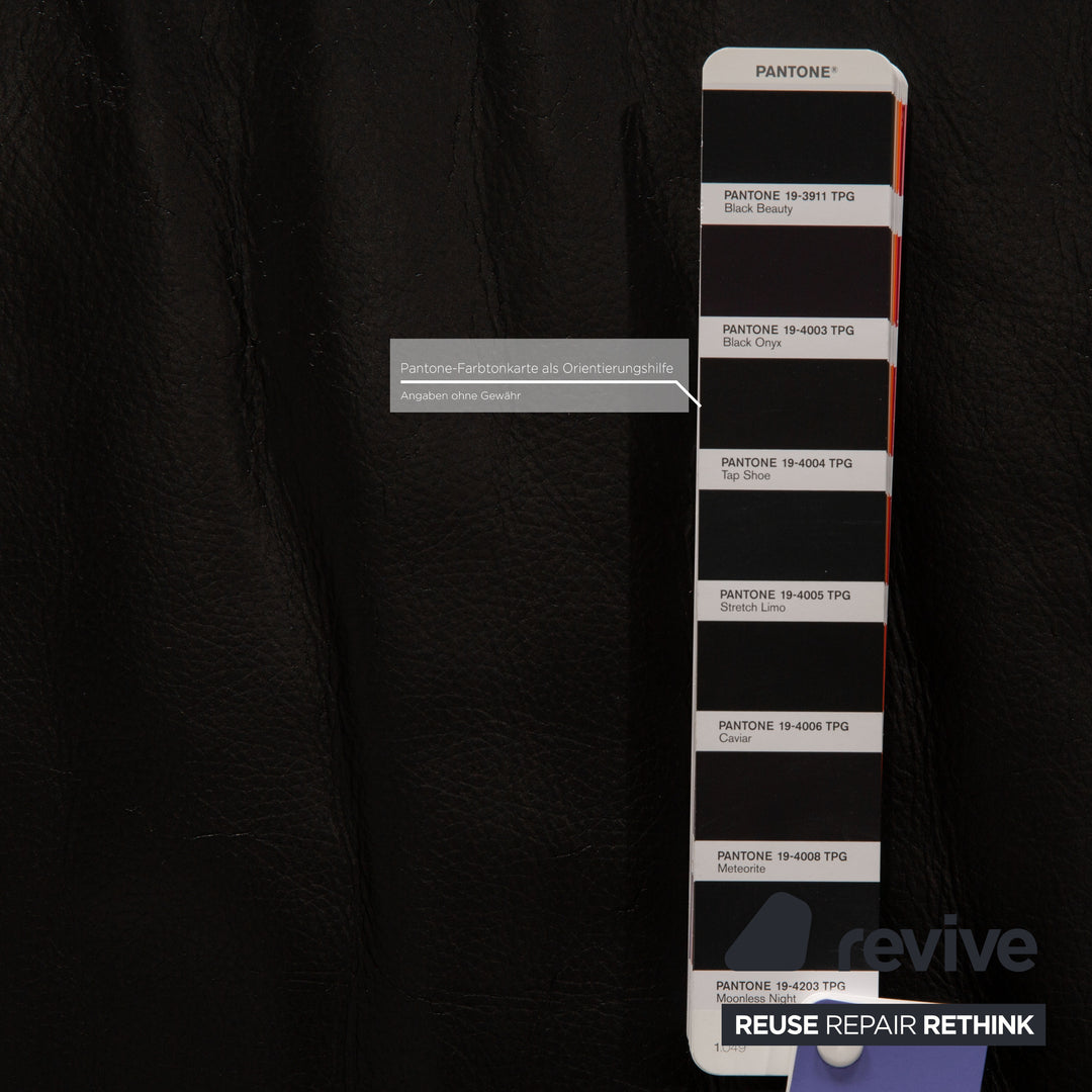 Rolf Benz 322 Leder Schwarz Zweisitzer Sofa Couch