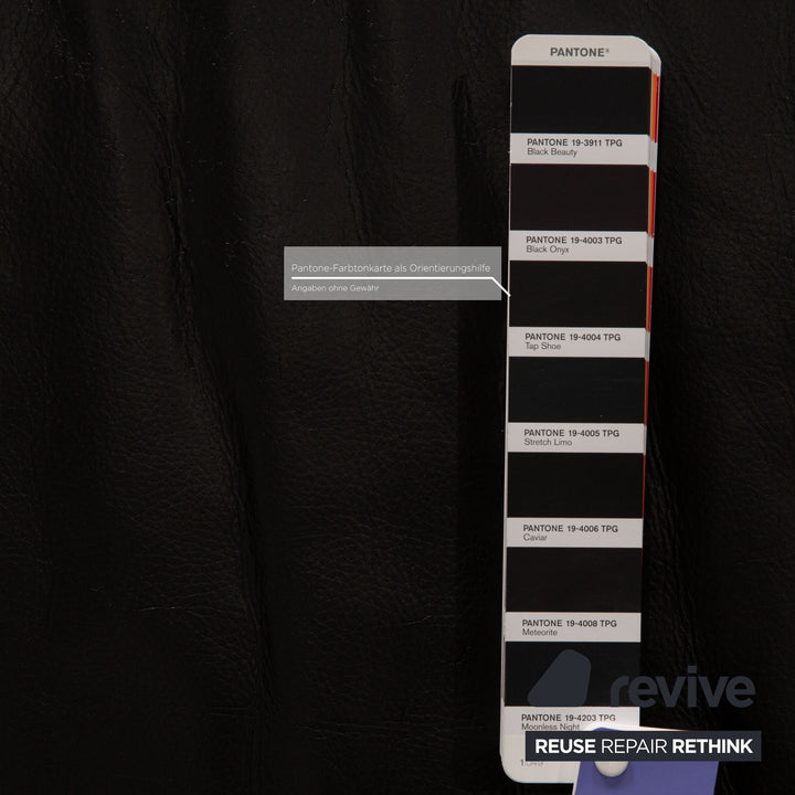 Rolf Benz 322 Leder Schwarz Zweisitzer Sofa Couch