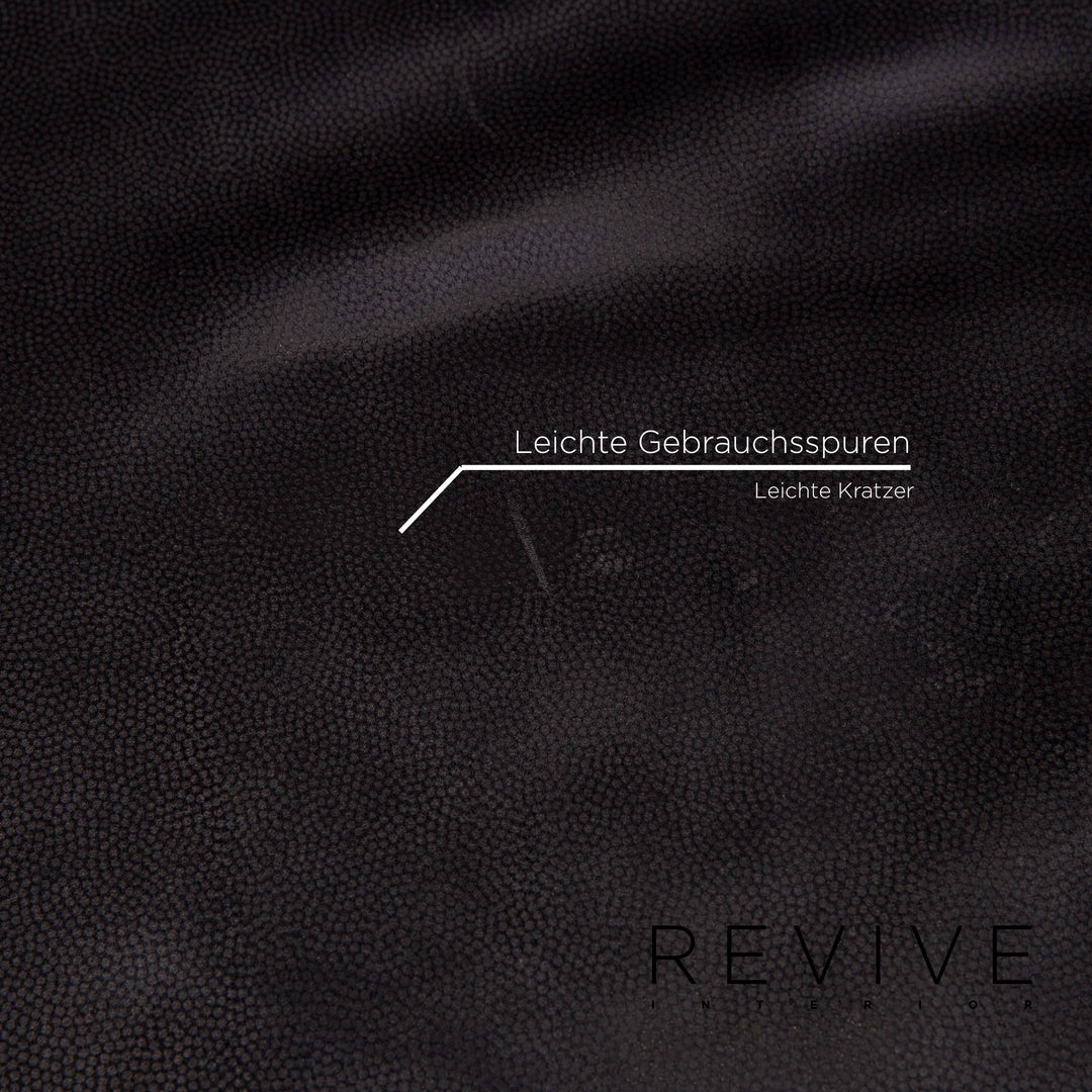 Rolf Benz 322 Leder Sessel Anthrazit Grau #14122