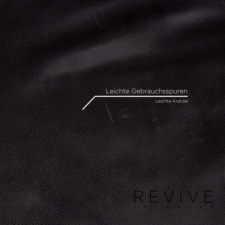 Rolf Benz 322 Leder Sessel Anthrazit Grau #14122