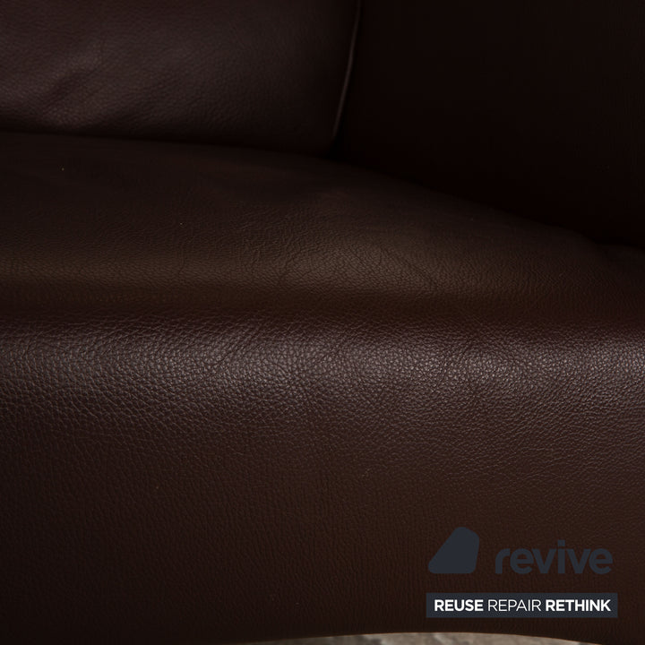 Rolf Benz 322 Leather Armchair Brown