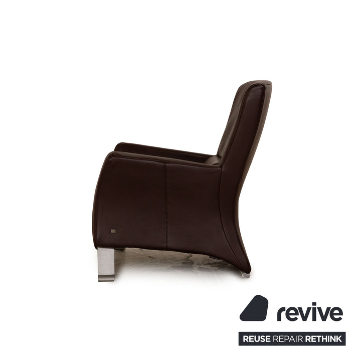 Rolf Benz 322 Leather Armchair Brown