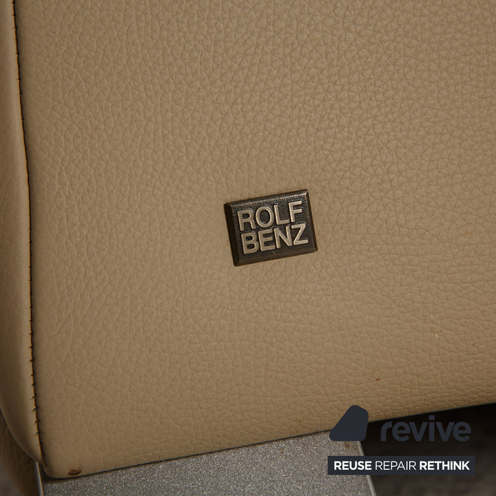 Rolf Benz 322 Leder Sessel Creme