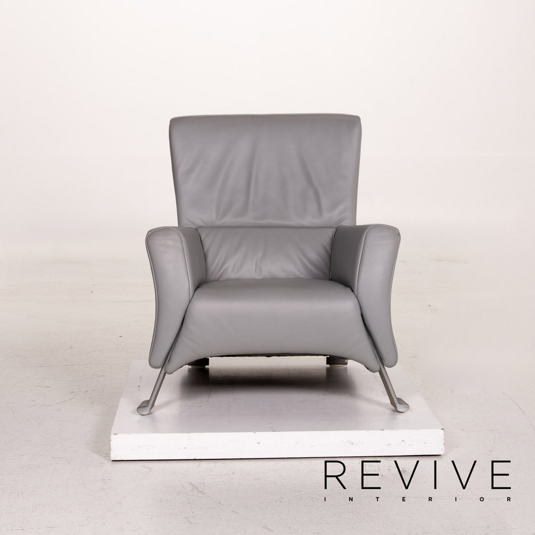 Rolf Benz 322 Leather Armchair Gray #15419
