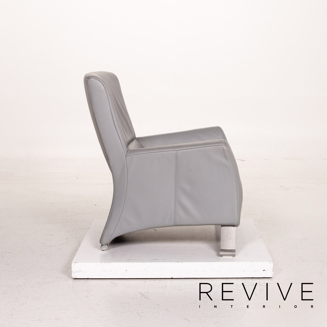 Rolf Benz 322 Leather Armchair Gray #15419