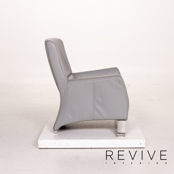 Rolf Benz 322 Leather Armchair Gray #15419