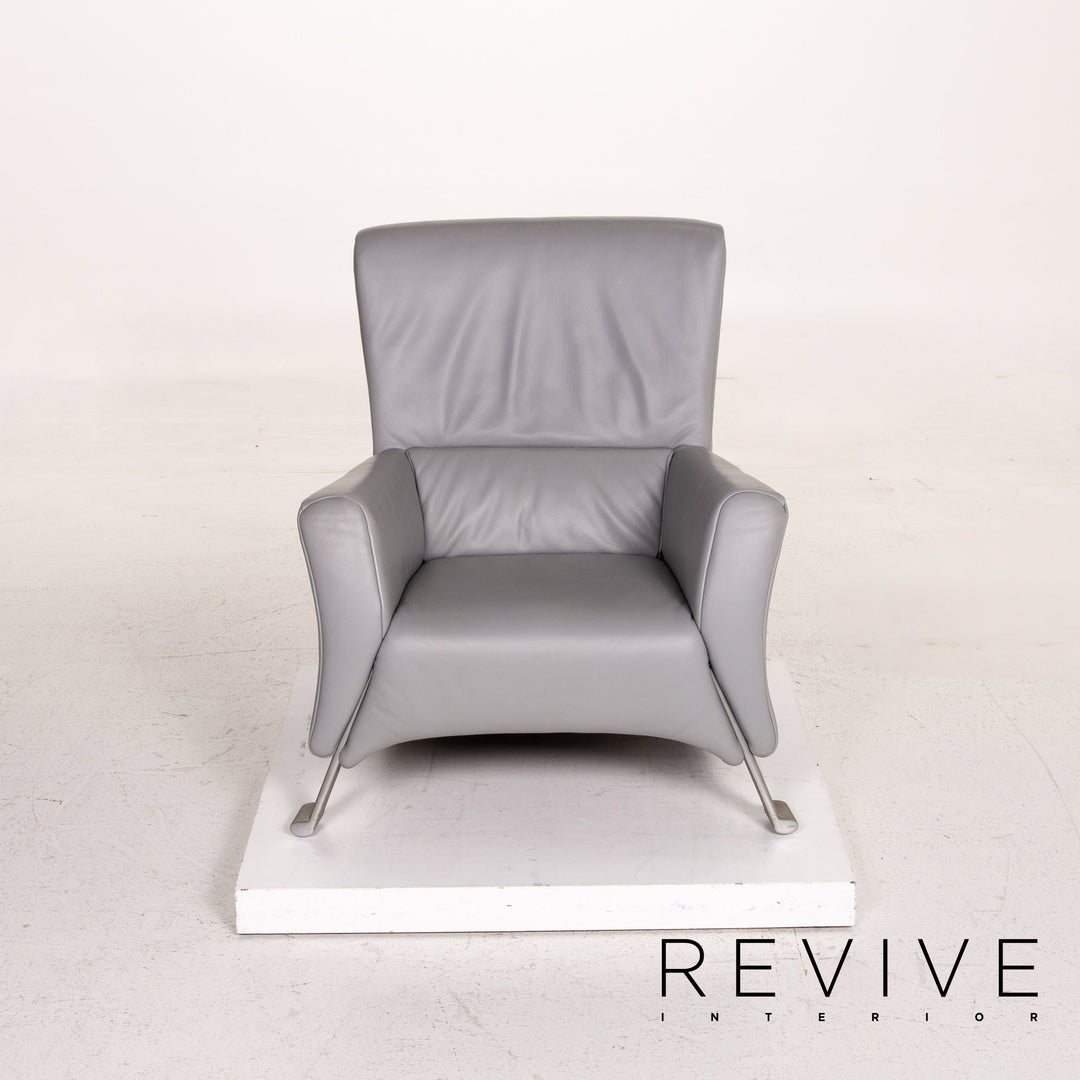 Rolf Benz 322 Leather Armchair Gray #15419