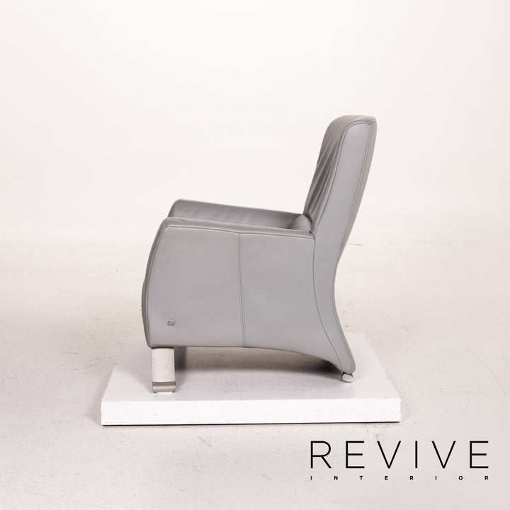 Rolf Benz 322 Leather Armchair Gray #15419