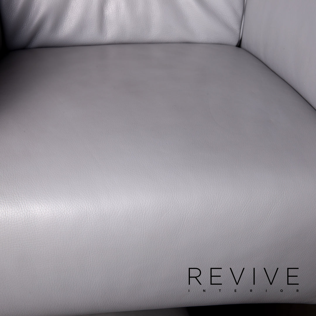 Rolf Benz 322 Leather Armchair Gray #15419