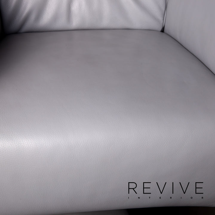Rolf Benz 322 Leather Armchair Gray #15419