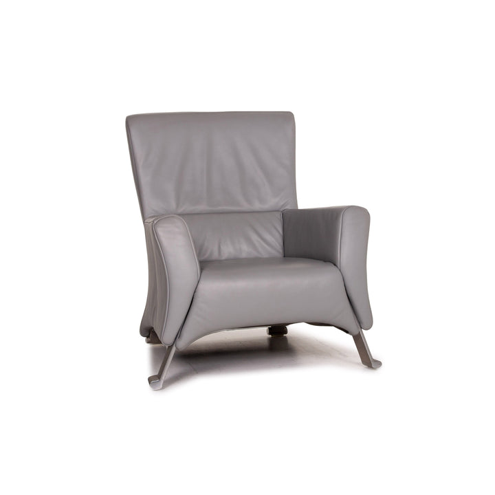 Rolf Benz 322 Leather Armchair Gray #15419