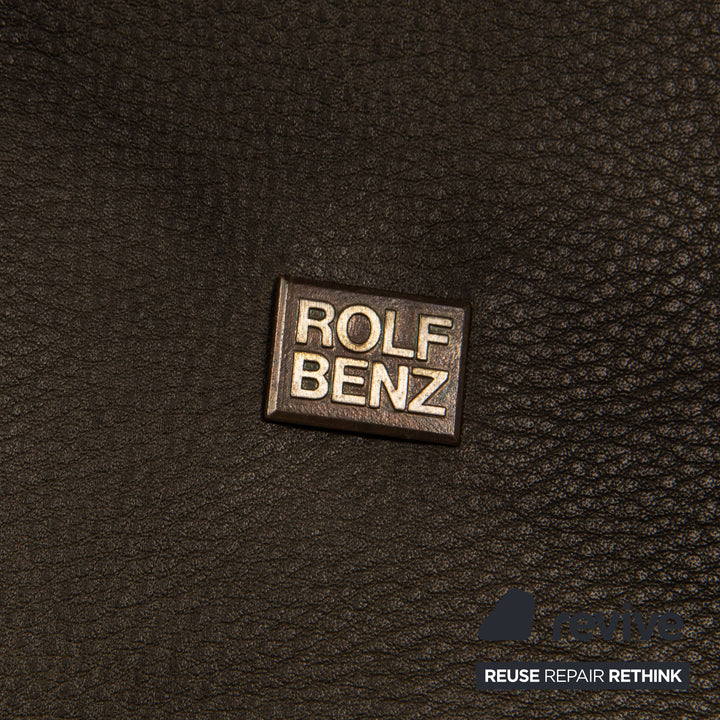 Rolf Benz 322 leather armchair grey