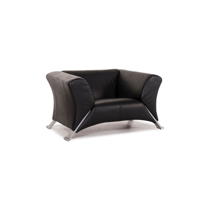 Rolf Benz 322 Leather Armchair Black #12367