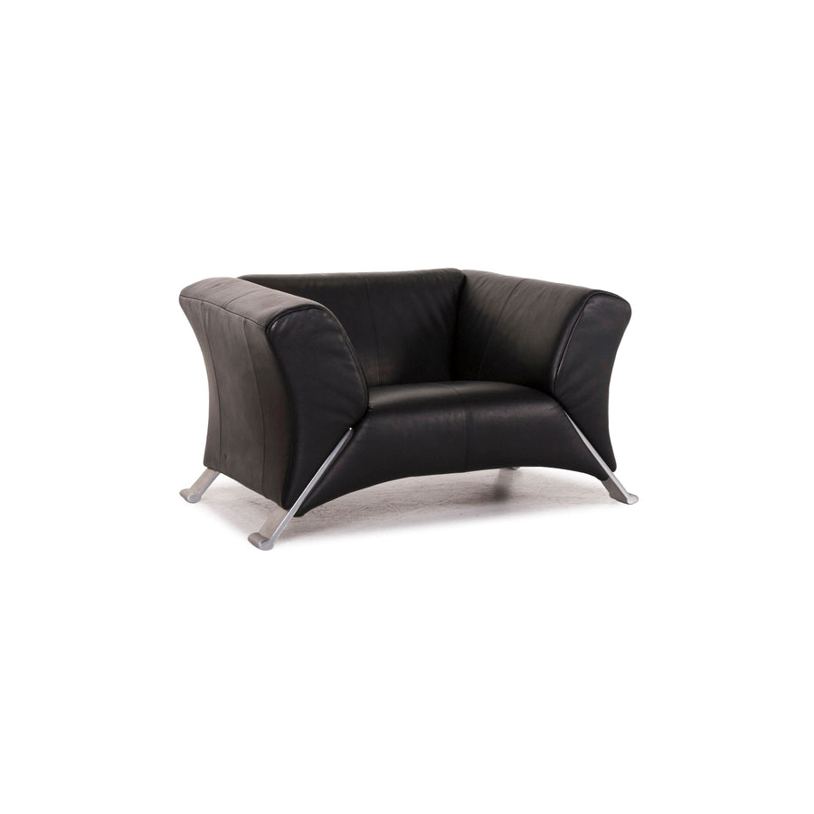 Rolf Benz 322 Leather Armchair Black #12367