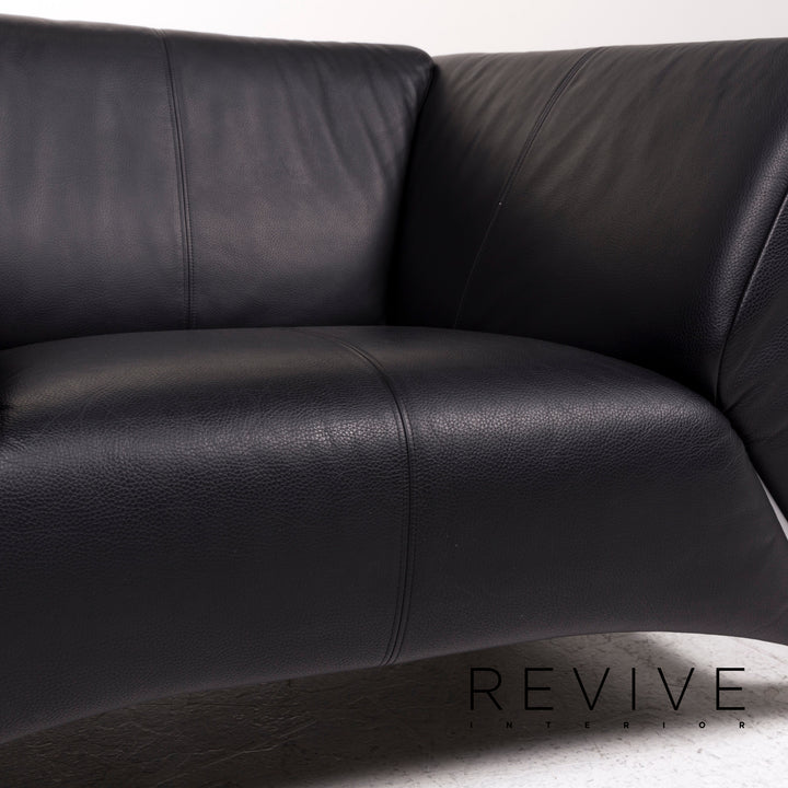Rolf Benz 322 Leather Armchair Black #12367
