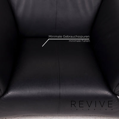 Rolf Benz 322 Leder Sessel Schwarz #12367