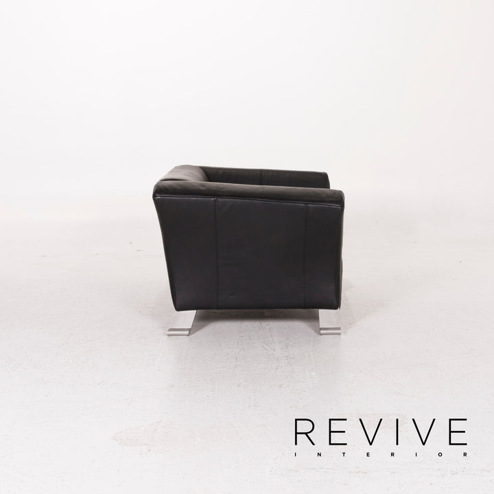 Rolf Benz 322 Leather Armchair Black #12367