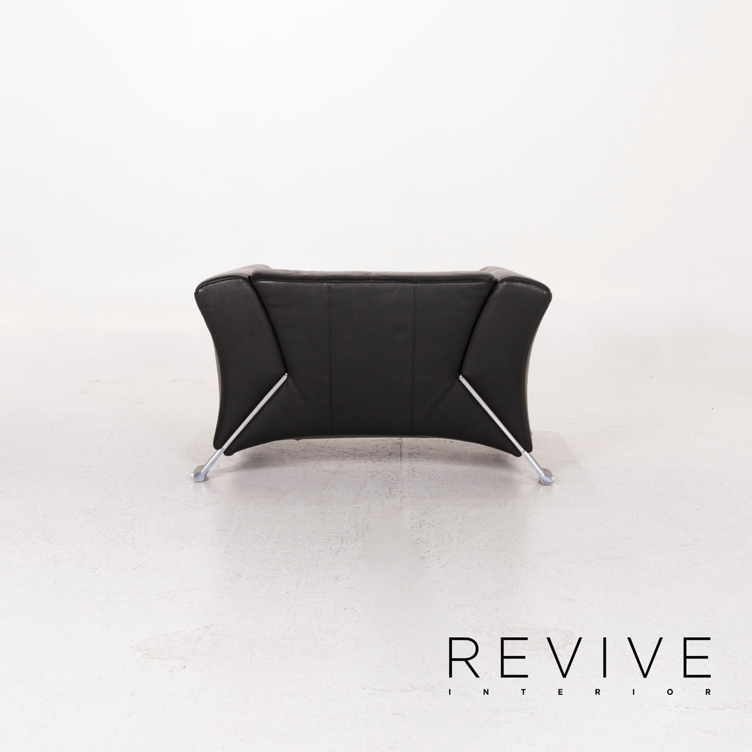 Rolf Benz 322 Leather Armchair Black #12367