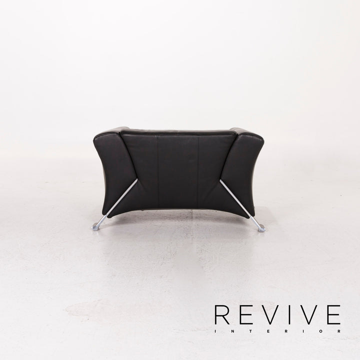 Rolf Benz 322 Leather Armchair Black #12367