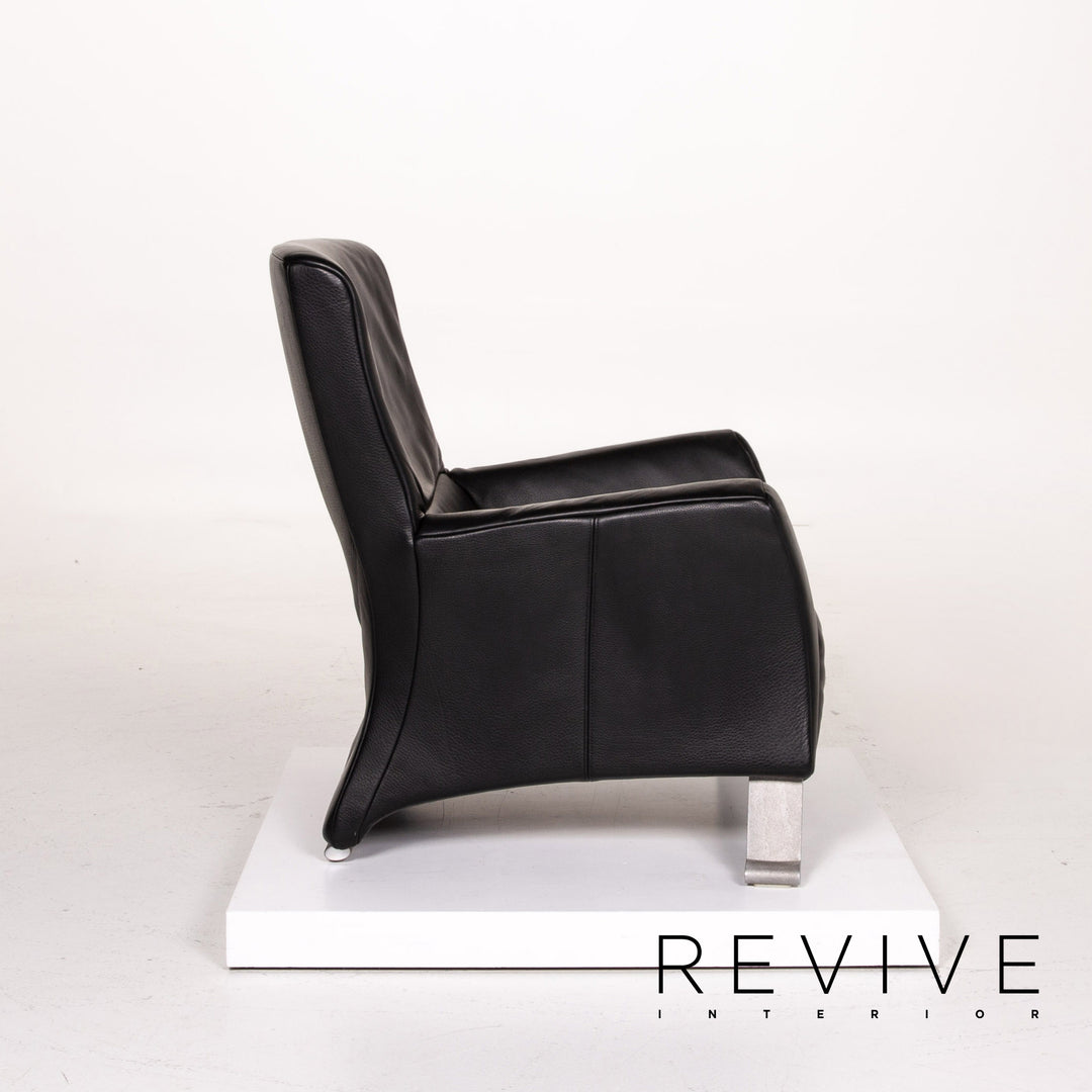 Rolf Benz 322 Leather Armchair Black #13988