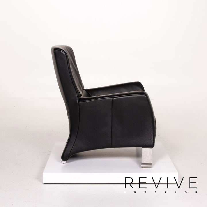Rolf Benz 322 Leather Armchair Black #13988