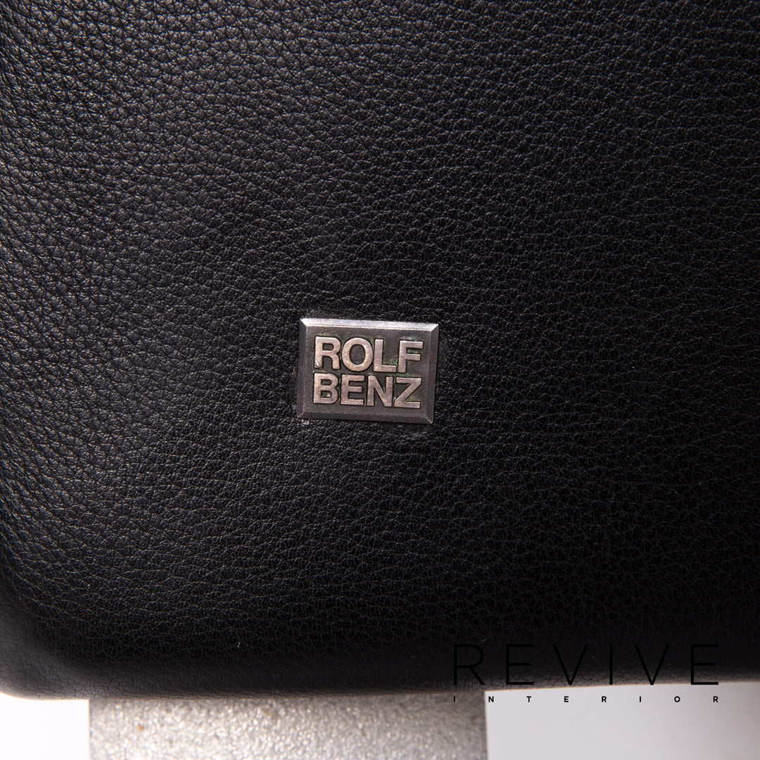 Rolf Benz 322 Leather Armchair Black #13988
