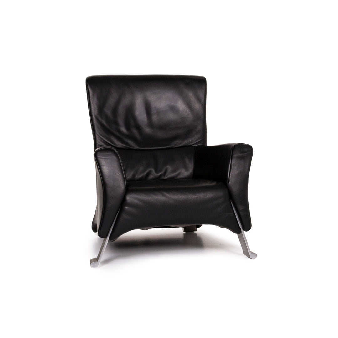 Rolf Benz 322 Leather Armchair Black #13988