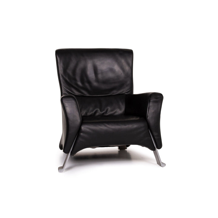 Rolf Benz 322 Leather Armchair Black #13988