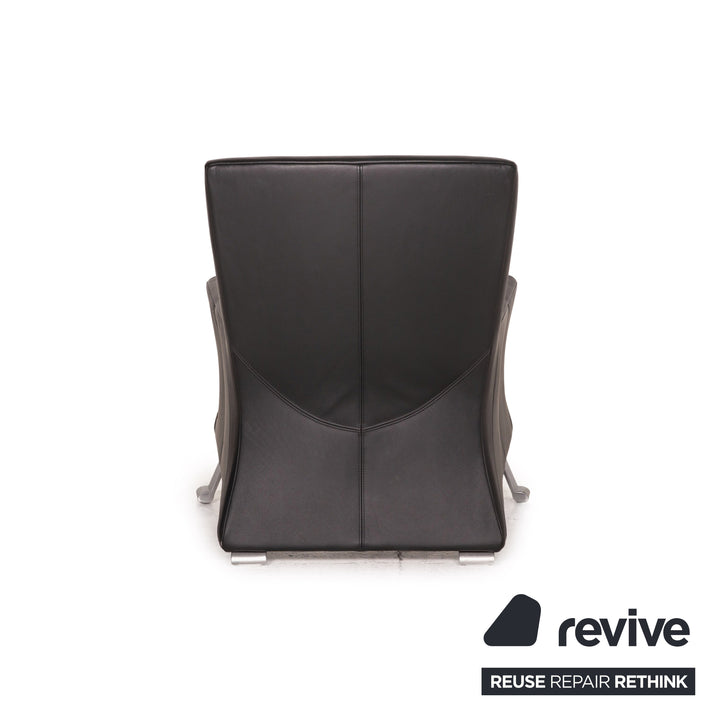 Rolf Benz 322 Leather Armchair Black