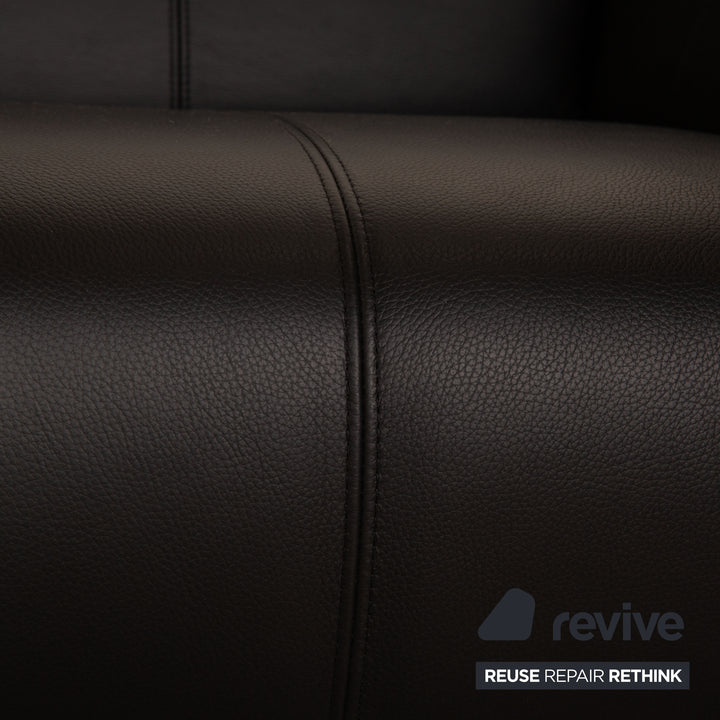 Rolf Benz 322 Leather Armchair Black