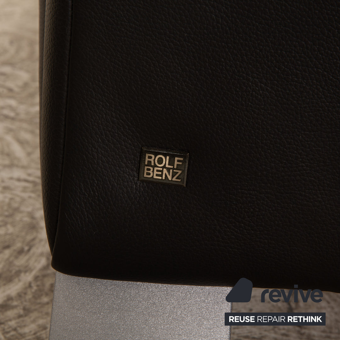 Rolf Benz 322 Leather Armchair Black