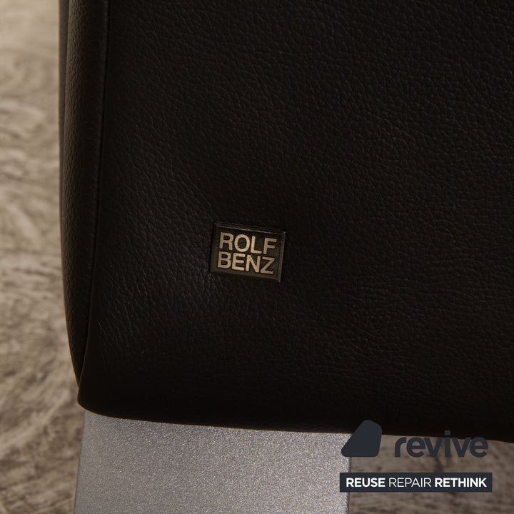Rolf Benz 322 Leather Armchair Black