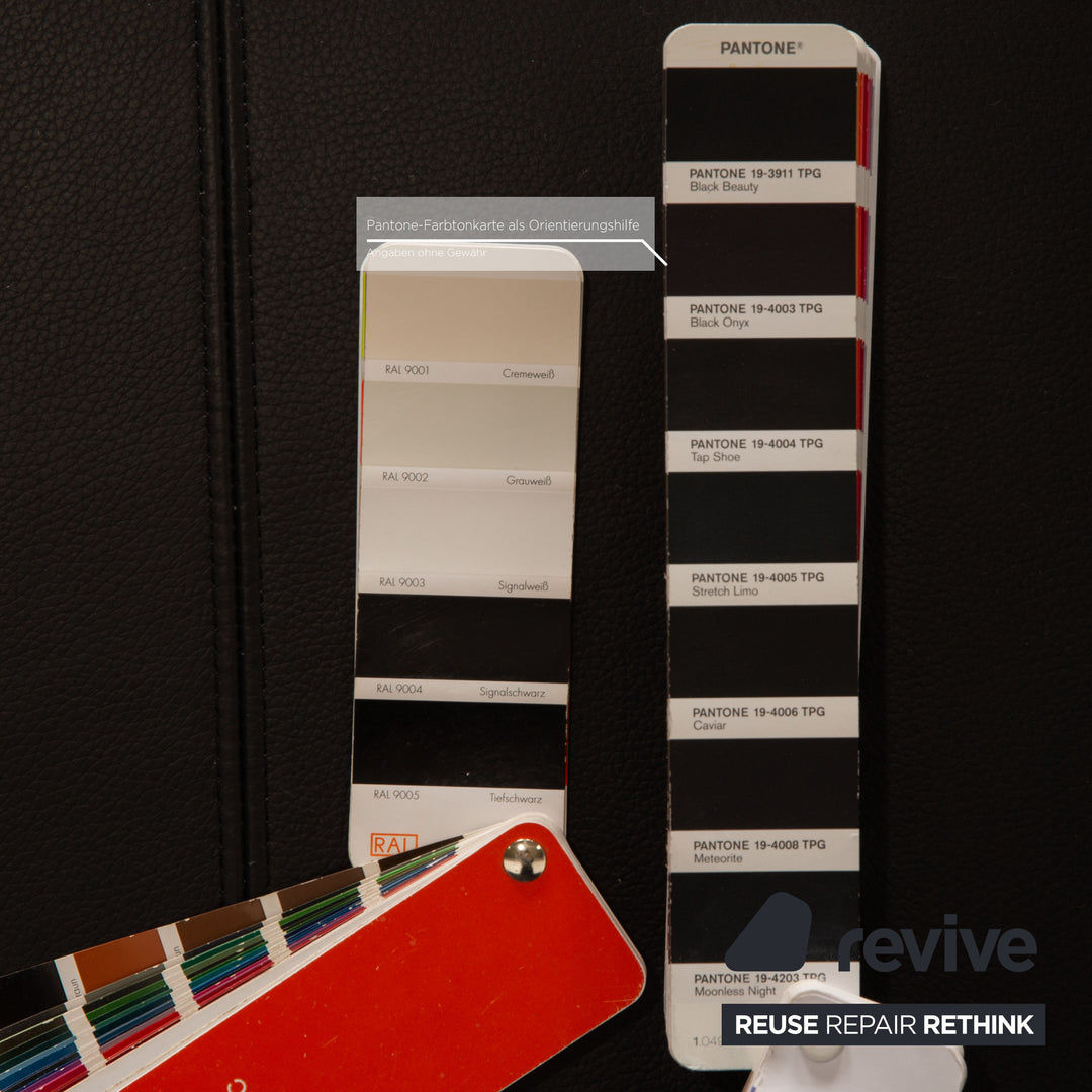 Rolf Benz 322 Leather Armchair Black