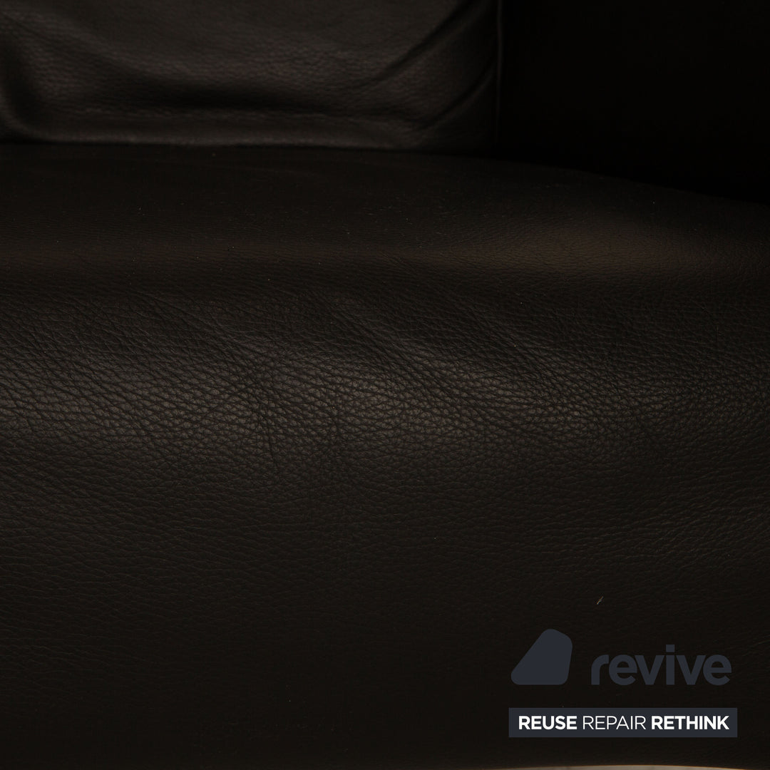 Rolf Benz 322 Leather Armchair Black