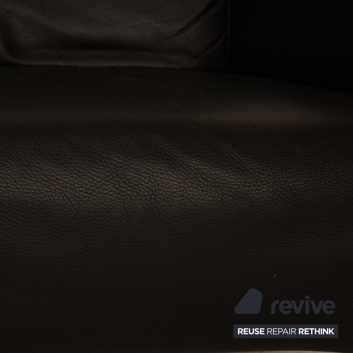 Rolf Benz 322 Leather Armchair Black