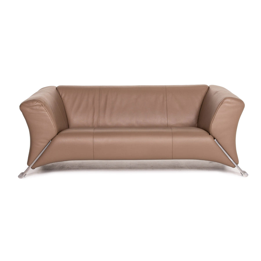 Rolf Benz 322 Leder Sofa Braun Graubraun Zweisitzer Couch #14763