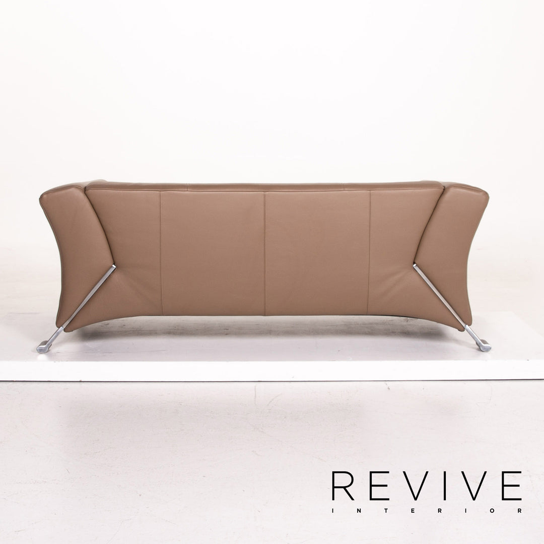 Rolf Benz 322 Leder Sofa Braun Graubraun Zweisitzer Couch #14763