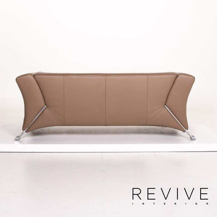 Rolf Benz 322 Leder Sofa Braun Graubraun Zweisitzer Couch #14763
