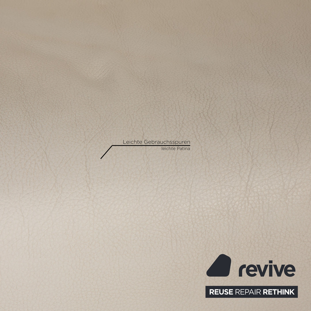 Rolf Benz 322 Leder Sofa Creme Zweisitzer Couch