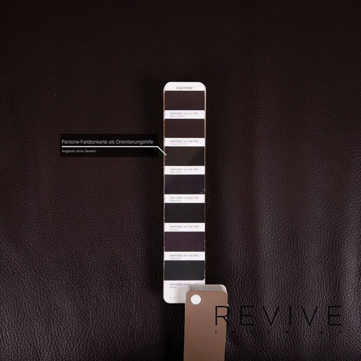 Rolf Benz 322 Leder Sofa Dunkelbraun Dreisitzer #15283