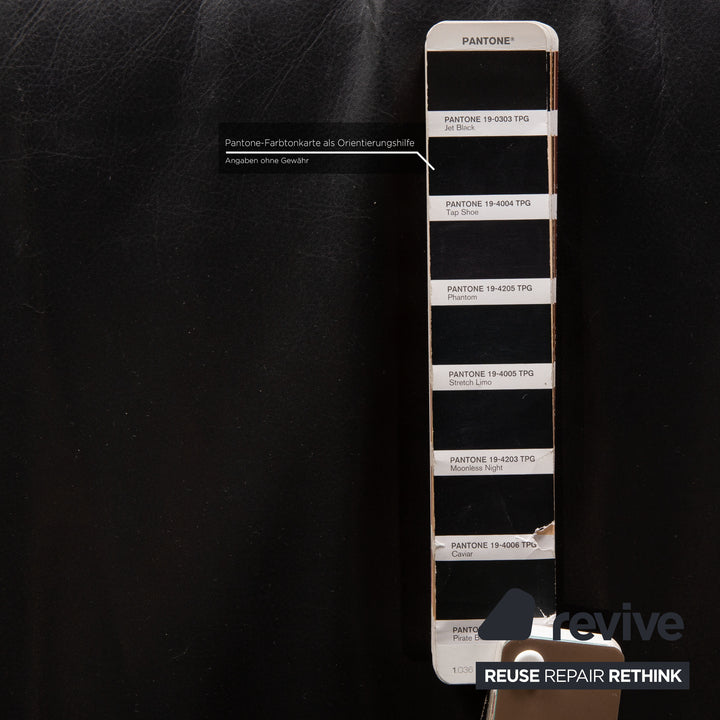 Rolf Benz 322 Leder Sofa Schwarz Zweisitzer Couch