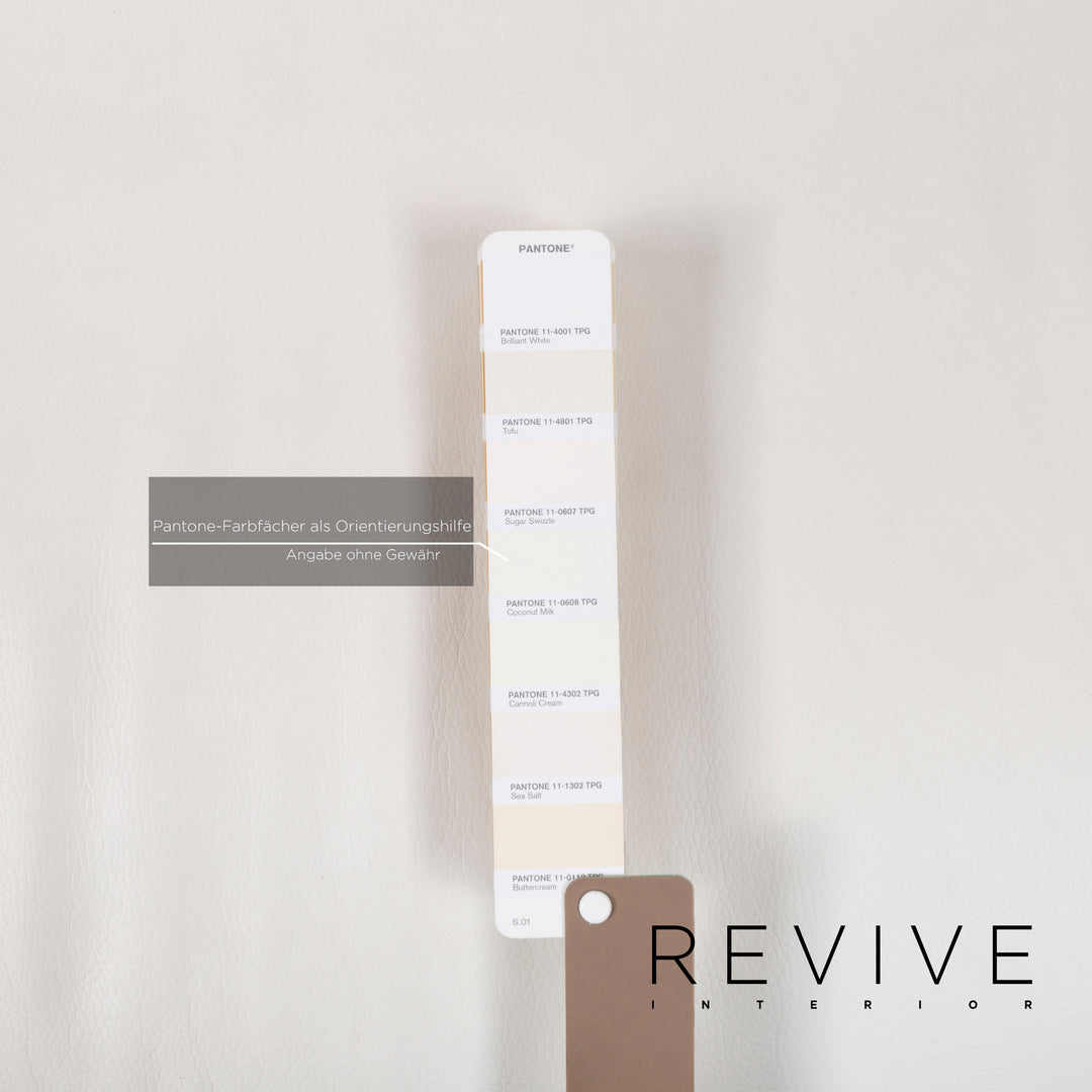 Rolf Benz 322 leather sofa white three-seater #13080