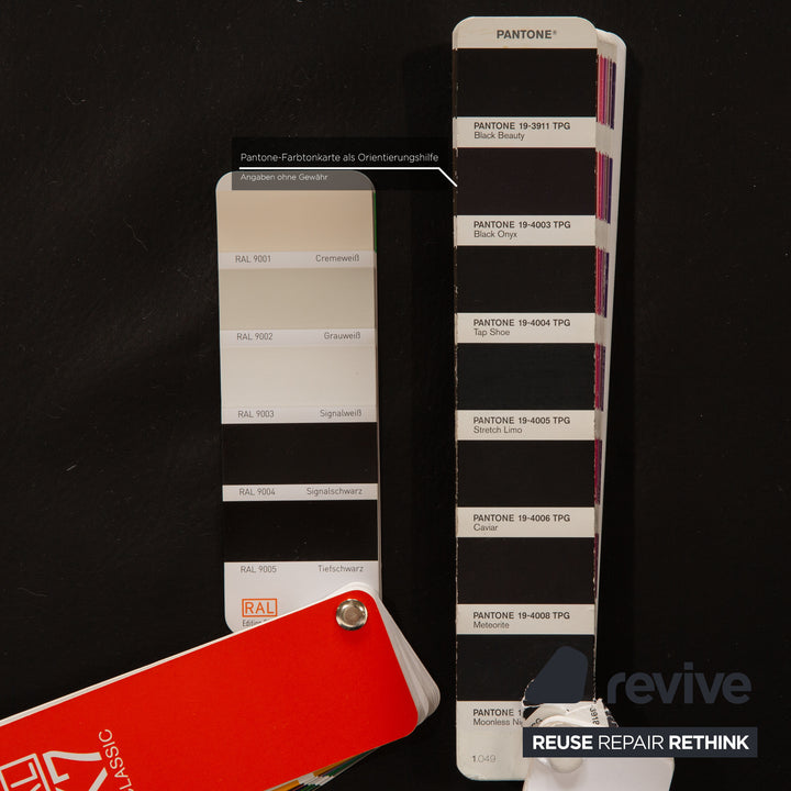 Rolf Benz 322 leather two-seater black sofa couch