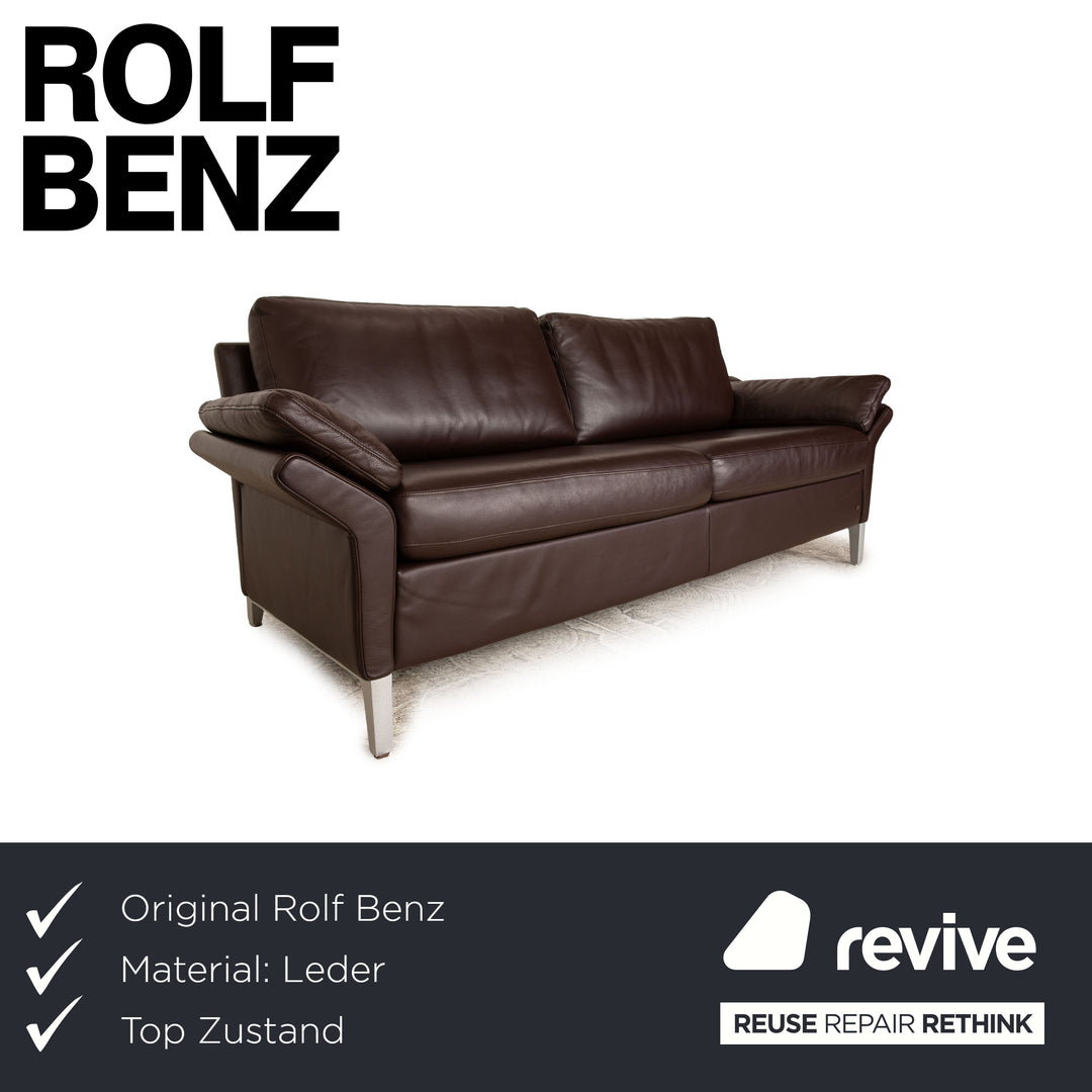 Rolf Benz 3300 Leder Zweisitzer Braun Sofa Couch