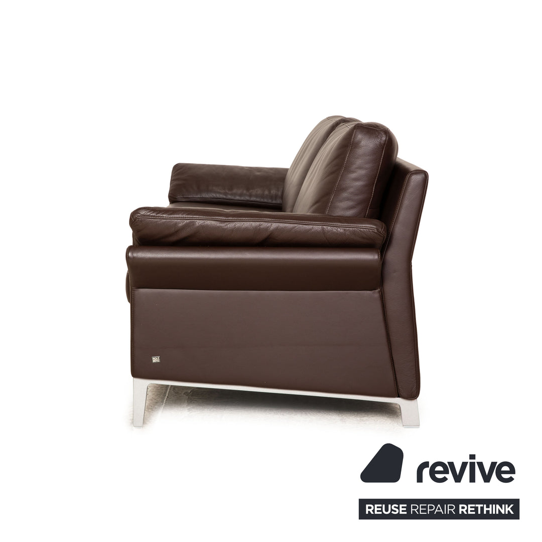 Rolf Benz 3300 Leder Zweisitzer Braun Sofa Couch