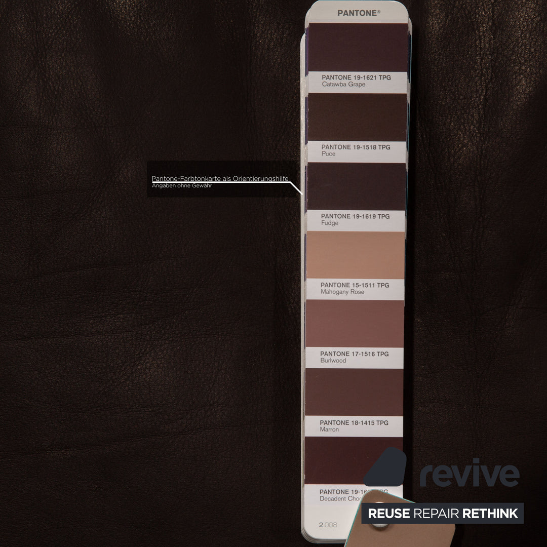 Rolf Benz 3300 leather sofa Aubergine two-seater couch