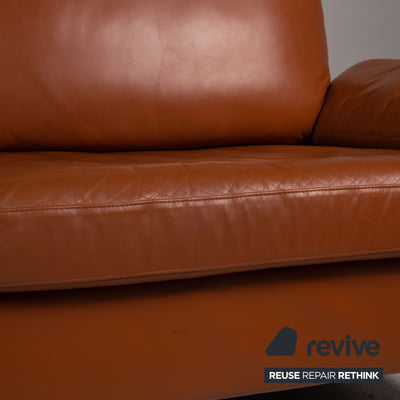 Rolf Benz 3300 Leder Sofa Braun Dreisitzer Couch